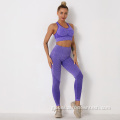 Fitness Women Scrunch High Waist Legging seamless knitted sexy sports vest peach hip trousers Factory